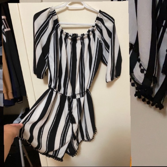 Revamped stripe romper - Picture 2 of 3